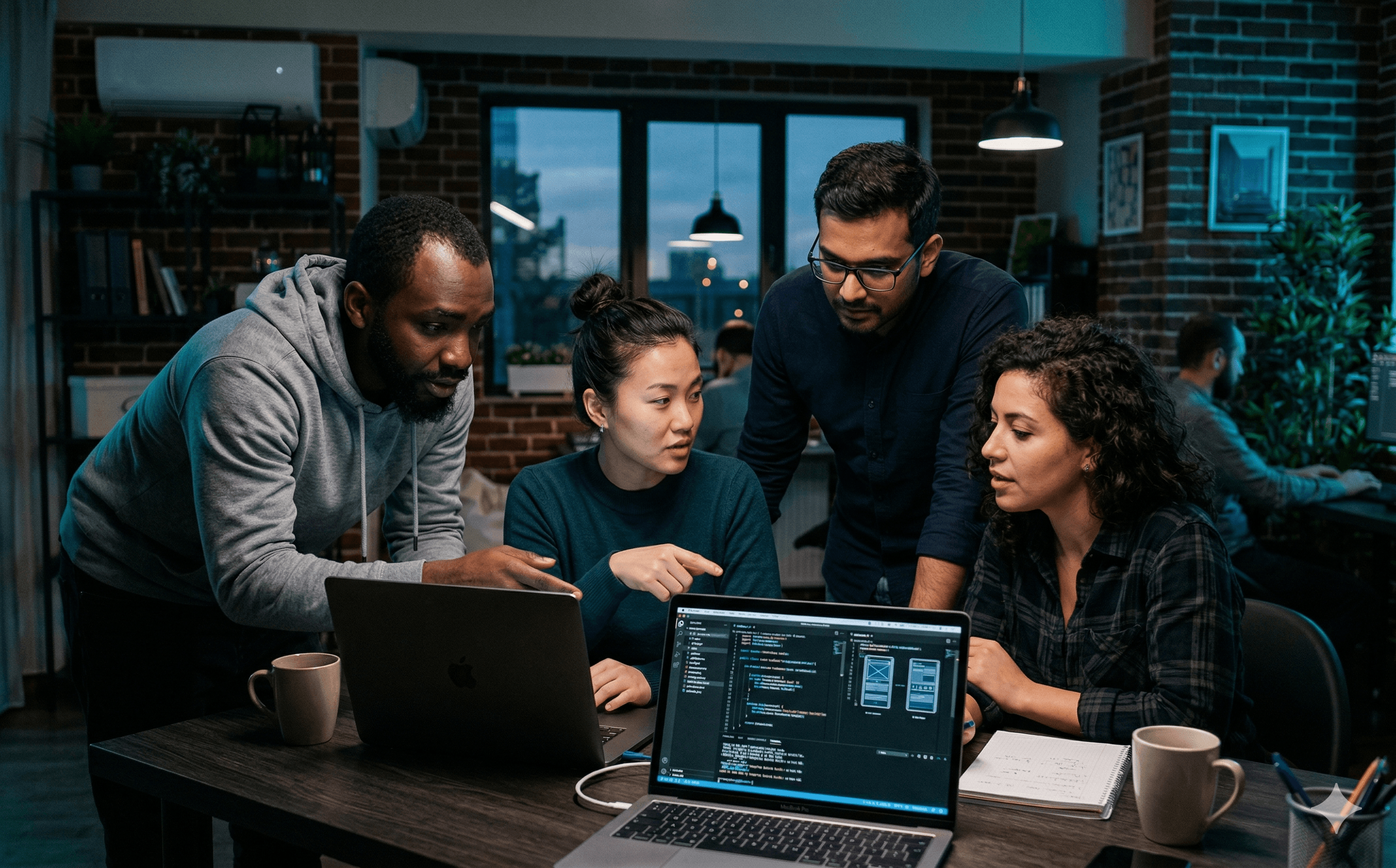 Nimbletrix team collaborating